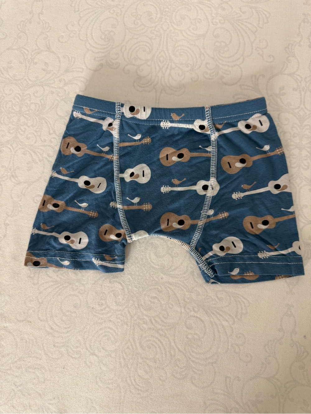 Kickee Pants Bamboo Boxer Brief with Guitar and Bird Print
